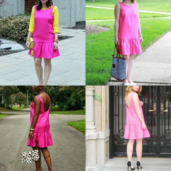 BCBGeneration Pink Drop Waist Dress - Picture 2 of 3